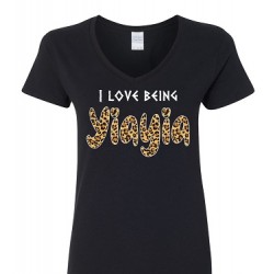 I Love Being Yiayia - Greek Grandmother Ladie's T Shirt 